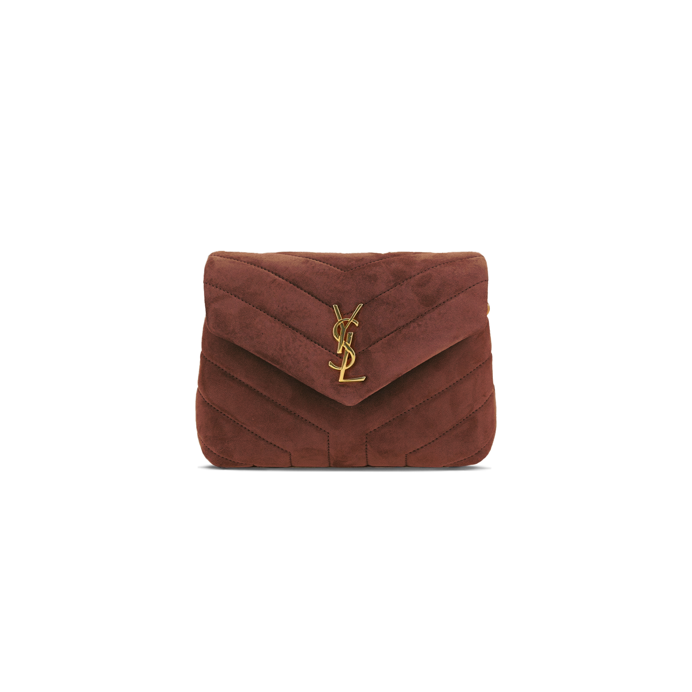 YSL TOY LOULOU SHOULDER BAG IN SUEDE 467072522364 (20*14*7cm)